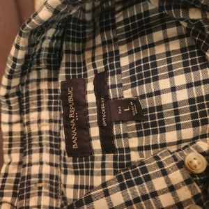 Banana Republic Flannel Shirt - Size Large Tall